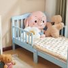 Stylish Wooden Toddler Bed - Durable Construction, Guardrails for Safety, Easy Assembly, Perfect for Kids' Bedroom Furniture