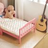 Stylish Wooden Toddler Bed - Durable Construction, Guardrails for Safety, Easy Assembly, Perfect for Kids' Bedroom Furniture