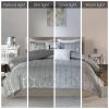 5 -piece Metallic Printed Duvet Cover Set