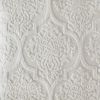 3 Piece Tufted Cotton Chenille Damask Duvet Cover Set