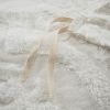 3 Piece Tufted Cotton Chenille Damask Duvet Cover Set