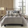 6-Piece Herringbone Duvet Cover Set – King / California King