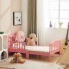 Stylish Wooden Toddler Bed - Durable Construction, Guardrails for Safety, Easy Assembly, Perfect for Kids' Bedroom Furniture