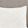 3 Piece Tufted Cotton Chenille Floral Duvet Cover Set