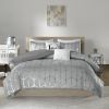5 -piece Metallic Printed Duvet Cover Set