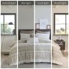 3 Piece Cotton Duvet Cover Set with Chenille Tufting