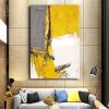 Oil Painting Handmade Hand Painted Wall Art Abstract Yellow Living Room Hallway Bedroom Luxurious Decorative Painting