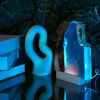 Resin Ocean Lamp, Shark and Diver resin wood lamp, Ambient Night Light