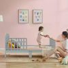 Stylish Wooden Toddler Bed - Durable Construction, Guardrails for Safety, Easy Assembly, Perfect for Kids' Bedroom Furniture