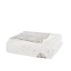 4 Piece Embroidered Cotton Reversible Duvet Cover Set