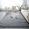Nordic Silk Wool Carpet; Living Room Sofa Coffee Table Blanket; Bedroom Bedside Soft Full Room Plush Floor Mat