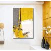 Oil Painting Handmade Hand Painted Wall Art Abstract Yellow Living Room Hallway Bedroom Luxurious Decorative Painting