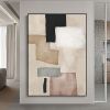 Oil Painting Handmade Hand Painted Wall Art Modern Abstract Simple Geometric Living Room Hallway Bedroom Luxurious Decorative Painting