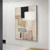 Oil Painting Handmade Hand Painted Wall Art Modern Abstract Simple Geometric Living Room Hallway Bedroom Luxurious Decorative Painting