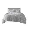 5 -piece Metallic Printed Duvet Cover Set