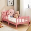 Stylish Wooden Toddler Bed - Durable Construction, Guardrails for Safety, Easy Assembly, Perfect for Kids' Bedroom Furniture