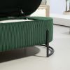 COOLMORE Storage Ottoman,Bedroom End Bench,Upholstered Fabric Storage Ottoman with Safety Hinge, Entryway Padded Footstool