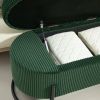COOLMORE Storage Ottoman,Bedroom End Bench,Upholstered Fabric Storage Ottoman with Safety Hinge, Entryway Padded Footstool
