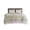 3 Piece Cotton Duvet Cover Set with Chenille Tufting