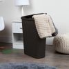40L Slim Laundry Hamper with Cutout Handle and Lid