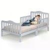 Stylish Wooden Toddler Bed - Durable Construction, Guardrails for Safety, Easy Assembly, Perfect for Kids' Bedroom Furniture