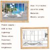 1pc Dimming 3-color Beach Sun Lamp Painting, Sketch Light. Healing Light, Bedside Bedroom Sleeping Lamp