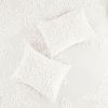 3 Piece Tufted Cotton Chenille Floral Duvet Cover Set