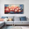 Handmade Oil Painting Original Colorful Oil Painting on Canvas Abstract Firework Painting Large Modern Wall Art Bedroom Wall Decor Custom Textured Art