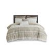 3 Piece Cotton Duvet Cover Set with Chenille Tufting