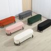 COOLMORE Storage Ottoman,Bedroom End Bench,Upholstered Fabric Storage Ottoman with Safety Hinge, Entryway Padded Footstool