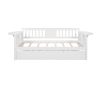 Twin Wooden Daybed with Trundle Bed , Sofa Bed for Bedroom Living Room