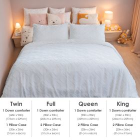 Bohemian Style Quilt Cover Set, Cut Flower Quilt Cover,  Tufted Quilt Cover Three-piece Set, One Quilt Cover And Two Pillowcases,  Washable And Machin (Option: 229cmX229cm)