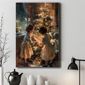 1pc Wrapped Canvas Painting, Wall Decor Living Room, Room Decor, Home Decor, Canvas Print Wrapped In Pine Frame For Holiday Celebrations, Holiday Wall (Option: 12X8inch)