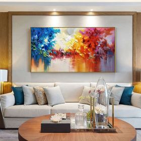 Hand-Painted Customizable Oil Canvas Artwork (Style: 01, size: 60x120cm)