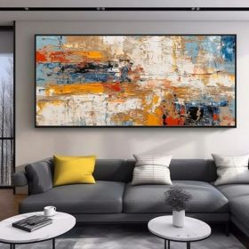 Pure Hand-Painted Oil Canvas Art – Custom & Ready-Made Options (Style: 01, size: 120x240cm)