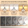 LED Table Lamp with LCD Display, Adjustable Brightness & Pen Holder