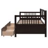 Twin Size Pine Wood Daybed with Storage Drawers – Multi-Functional Sofa & Bed