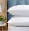 Set of 2 Down Alternative Bed Pillows with Cotton Cover
