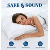 Set of 2 Down Alternative Bed Pillows with Cotton Cover