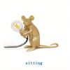 Creative Nordic Resin Mouse Table Lamp with Warm LED Light