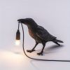 Bird-Shaped Resin Table Lamp with Warm Light and Touch Control
