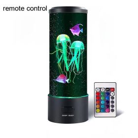 Fantasy Jellyfish Lamp with 7-Color LED & Remote – USB/Battery Powered (Ships From: CN, Lampshade Color: With remote control)
