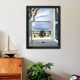 Flap Design Canvas Wall Art with Solid Wood Frame & Tempered Plexiglass (wood: 16*24)