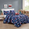 Kids 4-Piece Comforter Set with Toy Pillow – Twin & Full/Queen