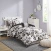 Intelligent Design Dorsey Black & White Floral Comforter Set – Twin XL