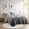 Brielle Ombre Shaggy Faux Fur Comforter Mini Set – Plush & Cozy, Twin