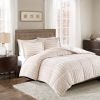 Duke Pleated Faux Fur Comforter Set – King/Cal King