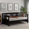 Classic Twin Daybed with Storage – Solid Pine Wood Frame