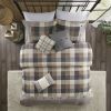 6-Piece Herringbone Duvet Cover Set – King / California King