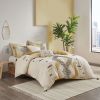 Arizona 3-Piece Cotton Duvet Cover Set – Southwestern Yellow & Grey